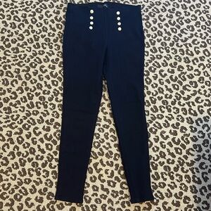 1882 black stretch pants sz 6